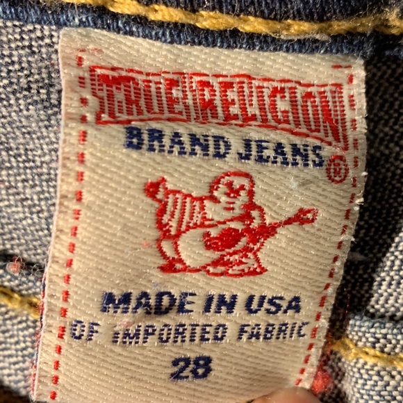 Vintage True Religion Jeans- Mid/Low Rise Sz 28 - Picture 4 of 11